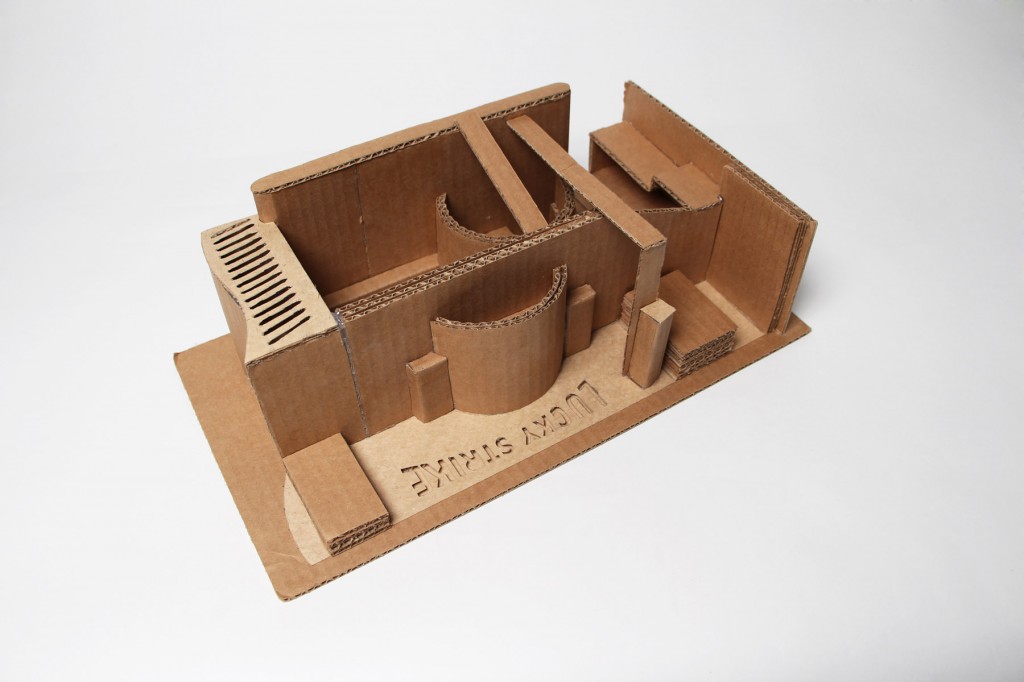 DART 335 - Howard Davies Cardboard, hot glue 8.5 x 16 x 5”